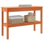 Mesa Consola Marrón cera 110 x 40 x 75 cm Madera maciza de pino en Mesas consola | Comprar online en Foru.es