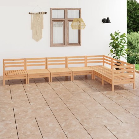 Juego de muebles de jardín 7 piezas madera maciza de pino de vidaXL, Conjuntos de jardín - Ref: Foro24-3083014, Precio: 320,2...