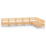 Juego de muebles de jardín 7 piezas madera maciza de pino de vidaXL, Conjuntos de jardín - Ref: Foro24-3083014, Precio: 320,2...