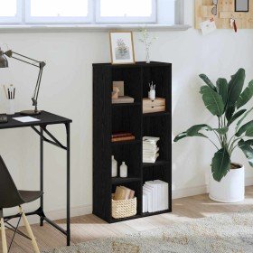 Estantería Roble Negro 50 x 25 x 102 cm en Librerías y estanterías | Comprar online en Foru.es