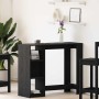 Mesa de Bar con estante Roble Negro 124 x 46 x 103.5 cm en Mesas de comedor | Comprar online en Foru.es
