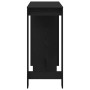 Mesa de Bar con estante Roble Negro 124 x 46 x 103.5 cm en Mesas de comedor | Comprar online en Foru.es