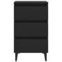 Mesitas noche con patas metal 2 uds negro 40x35x69 cm de vidaXL, Mesitas de noche - Ref: Foro24-805908, Precio: 132,35 €, Des...