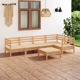 Juego de muebles de jardín 6 piezas madera maciza pino de vidaXL, Conjuntos de jardín - Ref: Foro24-3082702, Precio: 282,93 €...