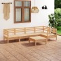 Juego de muebles de jardín 6 piezas madera maciza pino de vidaXL, Conjuntos de jardín - Ref: Foro24-3082702, Precio: 282,93 €...