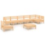 Juego de muebles de jardín 8 piezas madera maciza de pino de vidaXL, Conjuntos de jardín - Ref: Foro24-3082742, Precio: 347,6...