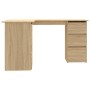 Escritorio de esquina contrachapada color roble 145x100x76cm de vidaXL, Escritorios - Ref: Foro24-801092, Precio: 156,62 €, D...