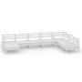 Juego de muebles de jardín 8 piezas madera maciza pino blanco de vidaXL, Conjuntos de jardín - Ref: Foro24-3082985, Precio: 3...