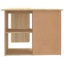 Escritorio de esquina contrachapada color roble 145x100x76cm de vidaXL, Escritorios - Ref: Foro24-801092, Precio: 156,62 €, D...