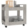 Carrito de escritorio contrachapada gris hormigón 60x45x60 cm de vidaXL, Carros e islas - Ref: Foro24-816604, Precio: 43,86 €...