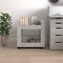 Carrito de escritorio contrachapada gris hormigón 60x45x60 cm de vidaXL, Carros e islas - Ref: Foro24-816604, Precio: 43,86 €...