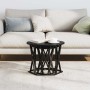 Mesa lateral 2 pcs Roble Negro Madera Ingenierizada y Acero en Mesas de centro | Comprar online en Foru.es