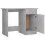 Escritorio de madera contrachapada gris hormigón 100x50x76 cm de vidaXL, Escritorios - Ref: Foro24-801084, Precio: 77,96 €, D...