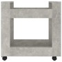 Carrito de escritorio contrachapada gris hormigón 60x45x60 cm de vidaXL, Carros e islas - Ref: Foro24-816604, Precio: 43,86 €...