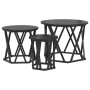 Mesa Lateral Nido 3 pcs Roble Negro en Mesas de centro | Comprar online en Foru.es