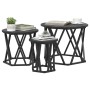 Mesa Lateral Nido 3 pcs Roble Negro en Mesas de centro | Comprar online en Foru.es