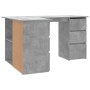 Escritorio de esquina contrachapada gris hormigón 145x100x76 cm de vidaXL, Escritorios - Ref: Foro24-801093, Precio: 170,78 €...