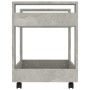 Carrito de escritorio contrachapada gris hormigón 60x45x60 cm de vidaXL, Carros e islas - Ref: Foro24-816604, Precio: 43,86 €...