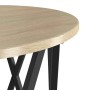 Mesa de Café 2 pcs Roble Sonoma Madera Ingenierizada y Acero en Mesas de centro | Comprar online en Foru.es