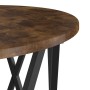 Mesa de Café 2 pcs Roble ahumado Madera Ingenierizada y Acero en Mesas de centro | Comprar online en Foru.es