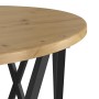 Mesa de Café 2 pcs Roble artesanal Madera Ingenierizada y Acero en Mesas de centro | Comprar online en Foru.es