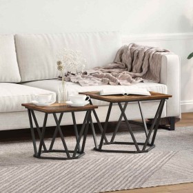 Conjunto de mesas auxiliares 2 pcs Roble ahumado en Mesas de centro | Comprar online en Foru.es