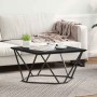 Mesa de Café Roble Negro 80 x 80 x 45 cm en Mesas de centro | Comprar online en Foru.es