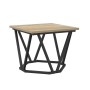 Mesa de Café 3 pcs Roble Sonoma Madera Ingenierizada y Acero en Mesas de centro | Comprar online en Foru.es