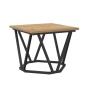 Mesa de Café 3 pcs Roble artesanal Madera Ingenierizada y Acero en Mesas de centro | Comprar online en Foru.es