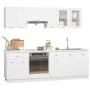 Juego de muebles de cocina 8 piezas madera de ingeniería blanco de vidaXL, Armarios de cocina - Ref: Foro24-3067647, Precio: ...