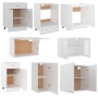 Juego de muebles de cocina 8 piezas madera de ingeniería blanco de vidaXL, Armarios de cocina - Ref: Foro24-3067647, Precio: ...
