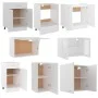 Juego de muebles de cocina 8 piezas madera de ingeniería blanco de vidaXL, Armarios de cocina - Ref: Foro24-3067647, Precio: ...