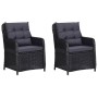 Juego de comedor para jardín 3 piezas negro de vidaXL, Conjuntos de jardín - Ref: Foro24-3067725, Precio: 461,95 €, Descuento: %