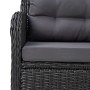 Juego de comedor para jardín 3 piezas negro de vidaXL, Conjuntos de jardín - Ref: Foro24-3067725, Precio: 461,95 €, Descuento: %