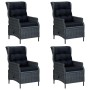 Juego de comedor para jardín de 5 piezas gris oscuro de vidaXL, Conjuntos de jardín - Ref: Foro24-3067747, Precio: 1,00 €, De...
