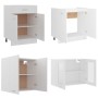 Juego de muebles de cocina 4 piezas madera de ingeniería blanco de vidaXL, Armarios de cocina - Ref: Foro24-3067655, Precio: ...