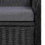 Juego de comedor para jardín 5 piezas negro de vidaXL, Conjuntos de jardín - Ref: Foro24-3067726, Precio: 626,79 €, Descuento: %