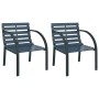 Sillas de jardín 2 unidades madera gris de vidaXL, Sillas de jardín - Ref: Foro24-47938, Precio: 120,64 €, Descuento: %