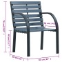 Sillas de jardín 2 unidades madera gris de vidaXL, Sillas de jardín - Ref: Foro24-47938, Precio: 120,64 €, Descuento: %