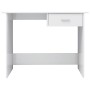 Escritorio de aglomerado blanco brillante 100x50x76 cm de vidaXL, Escritorios - Ref: Foro24-800555, Precio: 60,54 €, Descuent...
