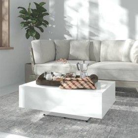 Mesa de centro madera contrachapada blanco brillo 85x55x31 cm de vidaXL, Mesas de centro - Ref: Foro24-803386, Precio: 66,77 ...