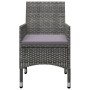 Juego de comedor de jardín de 3 piezas gris de vidaXL, Conjuntos de jardín - Ref: Foro24-3067668, Precio: 239,70 €, Descuento: %