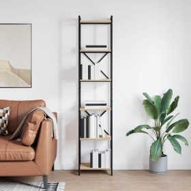 Estante de libros Roble Sonoma 40 x 30 x 189,5 cm en Librerías y estanterías | Comprar online en Foru.es