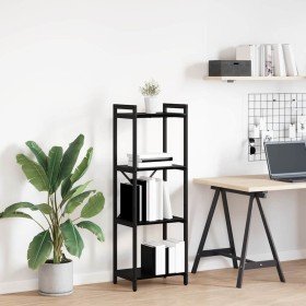 Estante de libros Roble Negro 40 x 30 x 85 cm en Librerías y estanterías | Comprar online en Foru.es