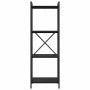 Estante de libros Roble Negro 40 x 30 x 85 cm en Librerías y estanterías | Comprar online en Foru.es