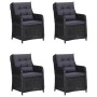 3067729 5 Piece Garden Dining Set Black (147875+2x46548) de vidaXL, Conjuntos de jardín - Ref: Foro24-3067729, Precio: 787,98...