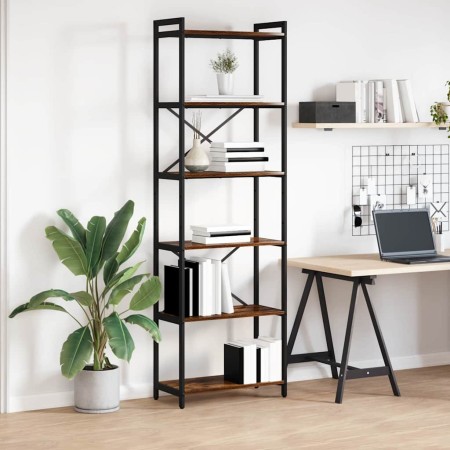 Estante de libros Roble ahumado 40 x 30 x 85 cm en Librerías y estanterías | Comprar online en Foru.es