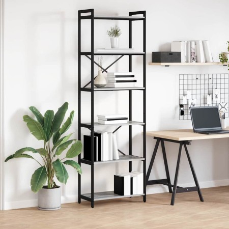 Estante de libros Gris sonoma 40 x 30 x 85 cm en Librerías y estanterías | Comprar online en Foru.es