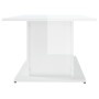 Mesa de centro madera ingeniería blanco brillo 102x55,5x40 cm de vidaXL, Mesas de centro - Ref: Foro24-810313, Precio: 51,16 ...