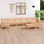 Juego de muebles de jardín 9 piezas madera maciza de pino de vidaXL, Conjuntos de jardín - Ref: Foro24-3083024, Precio: 389,4...
